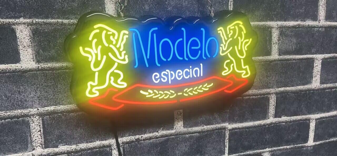 modelo サイン VIVID SIGN New Modelo Especial Beer Cute Super Bright Vivid LED